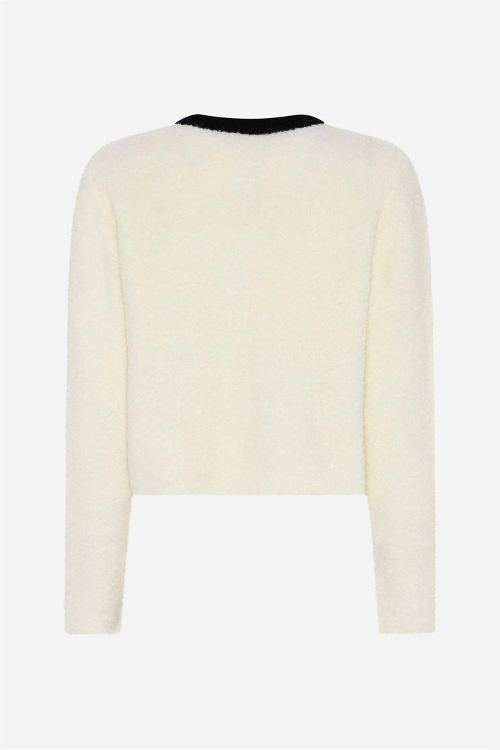 Pompom Fresia Knit Snow White