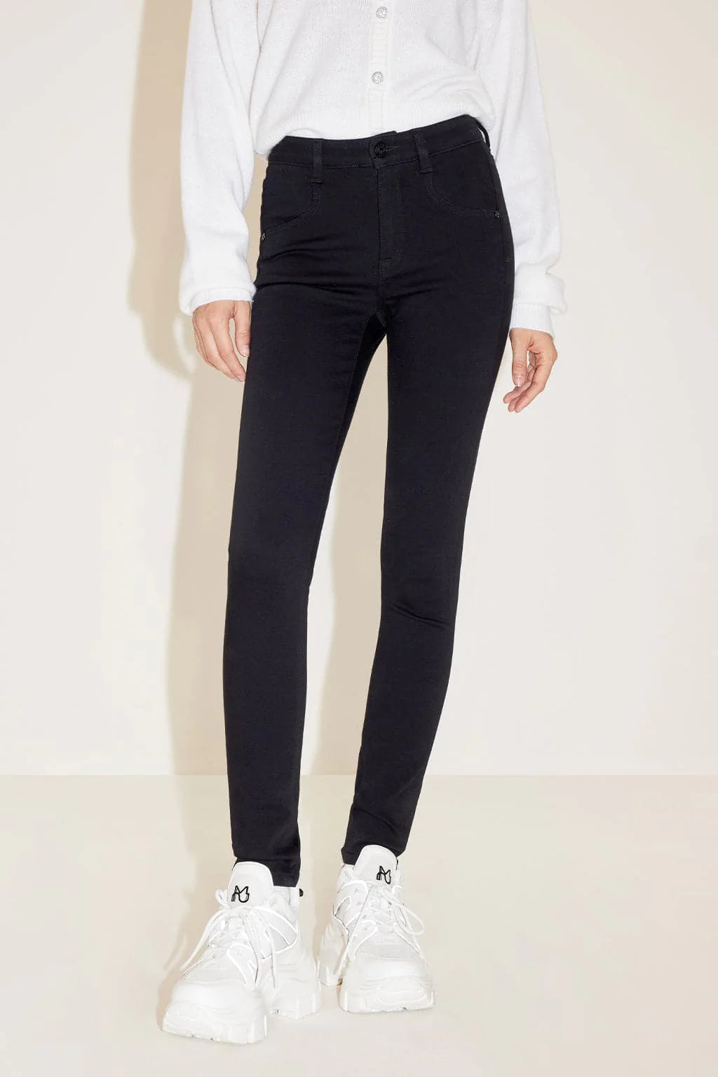 JJ2940 Black Slim Fit Stretchy Jeans