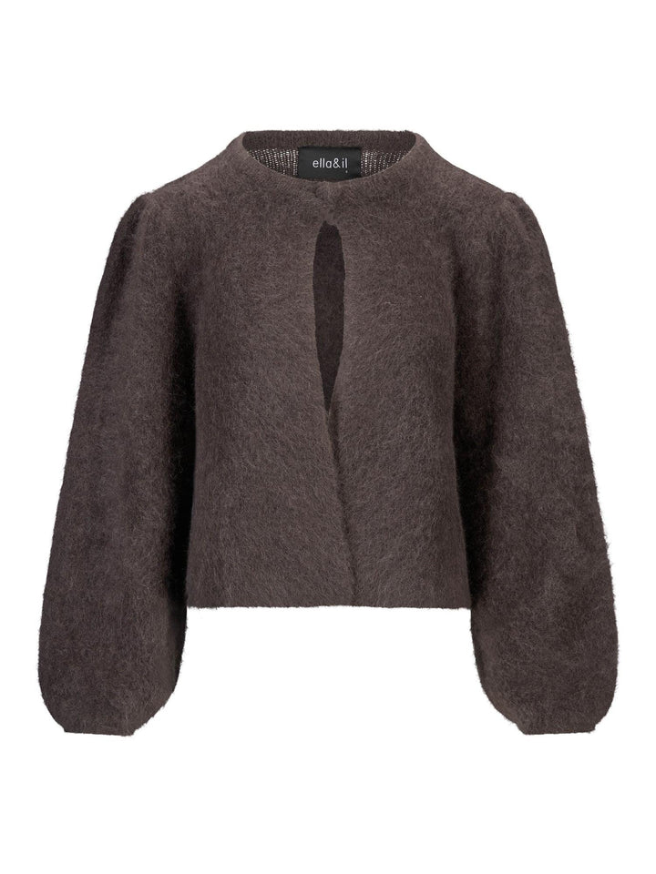 Amelia Chunky Cardigan Dark Brown