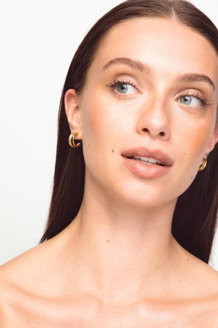 The Tripple Earrings Gold