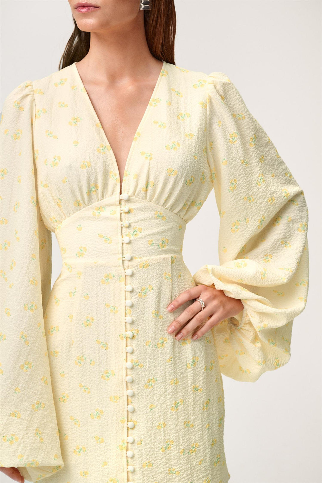 Florence Dress Pastel Yellow