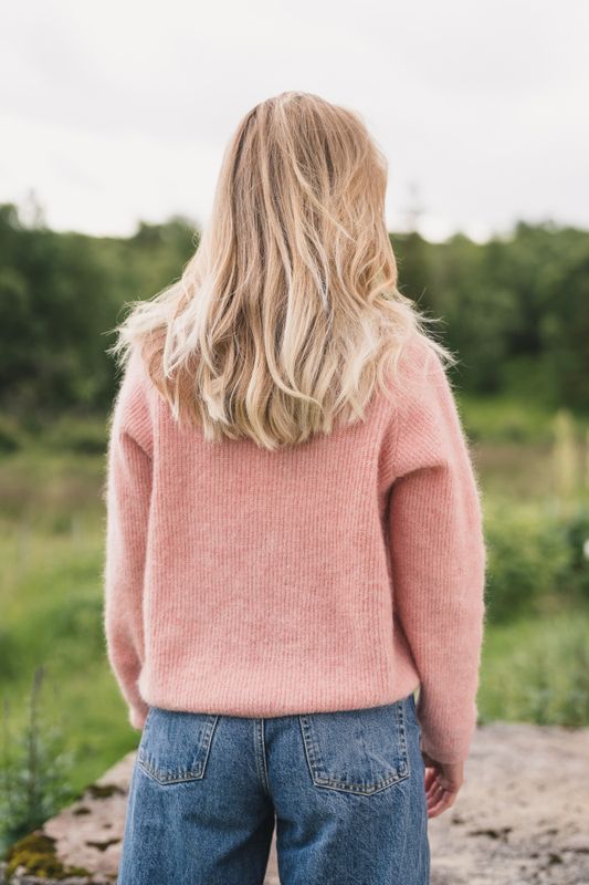 Amalie Cardigan Misty Rose