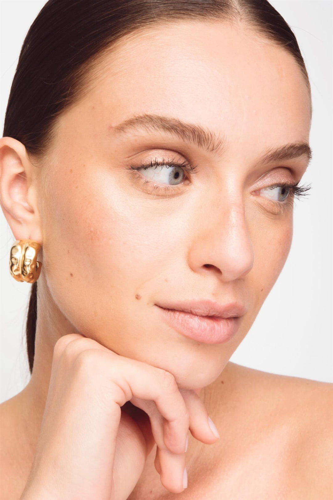 The Big Double Earrings Gold