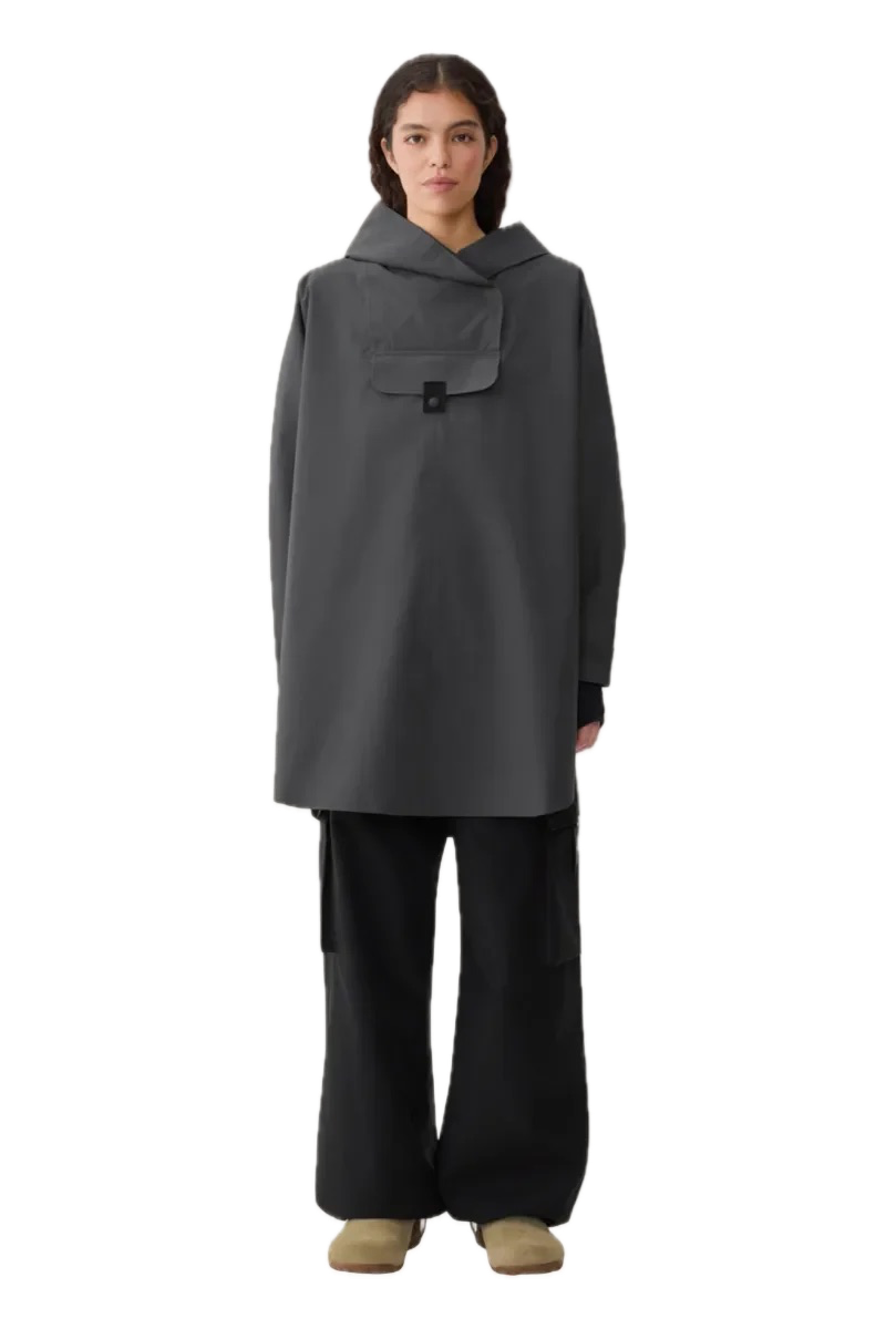 Bergen Poncho Dark Cloud