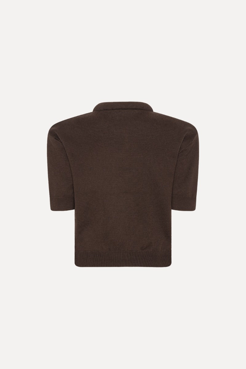 Firm Knit SS Cardigan Molé