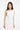 Flower Mini Flared Dress Bright White