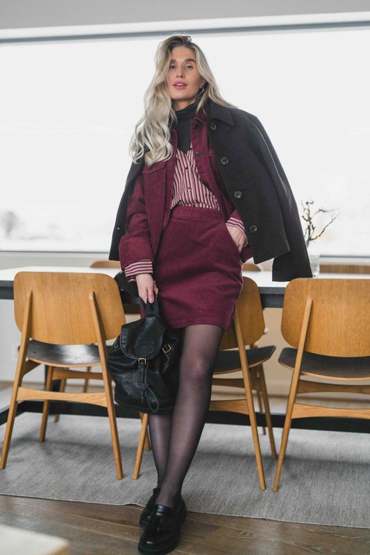 Ella HW Skirt Choco Truffle