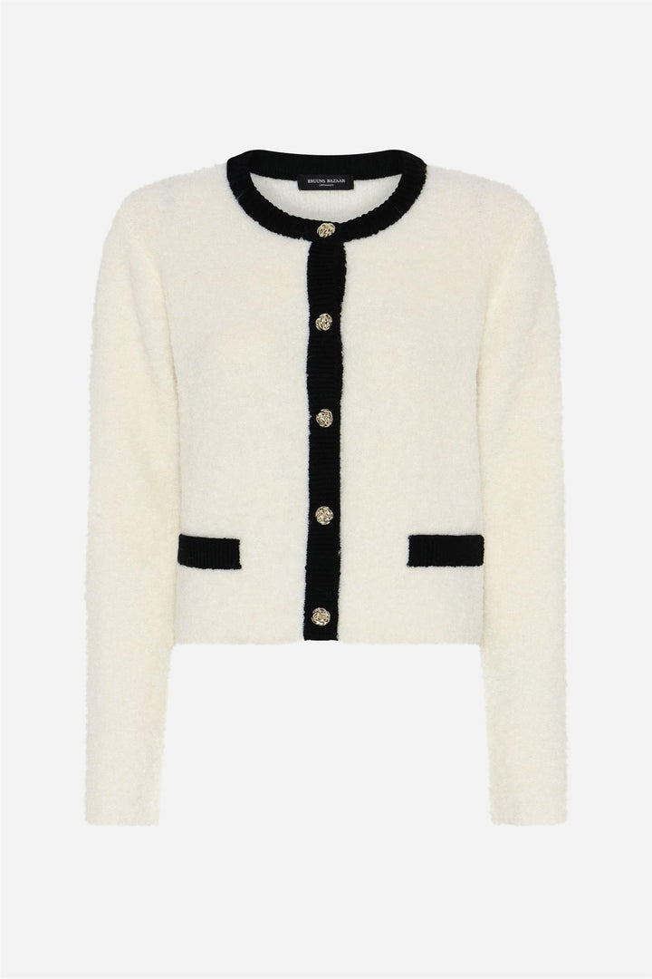 Pompom Fresia Knit Snow White