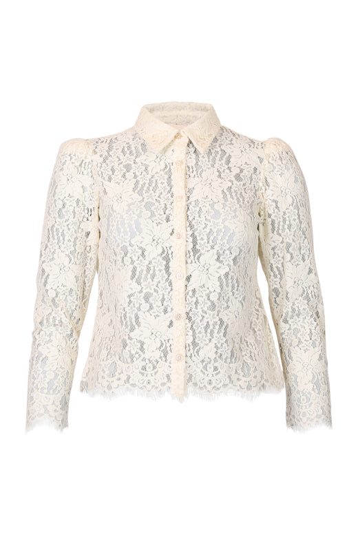 Lace Shirt Vintage White