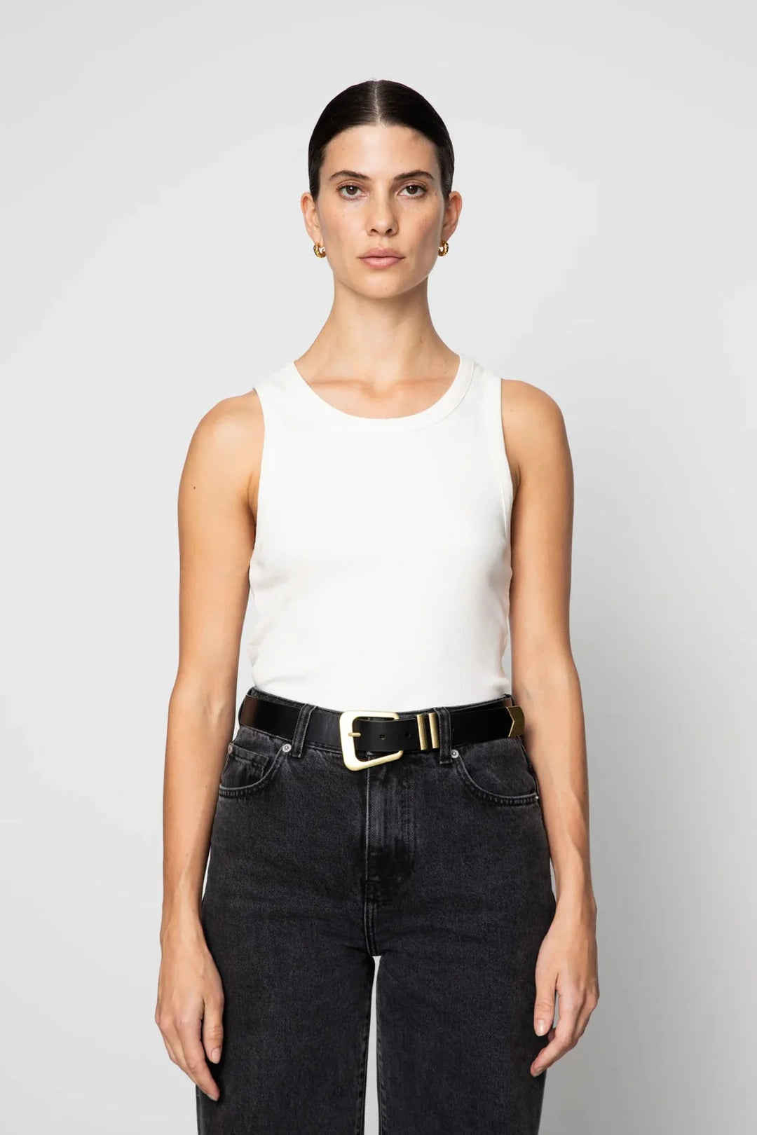 Bennet Belt Black Silver