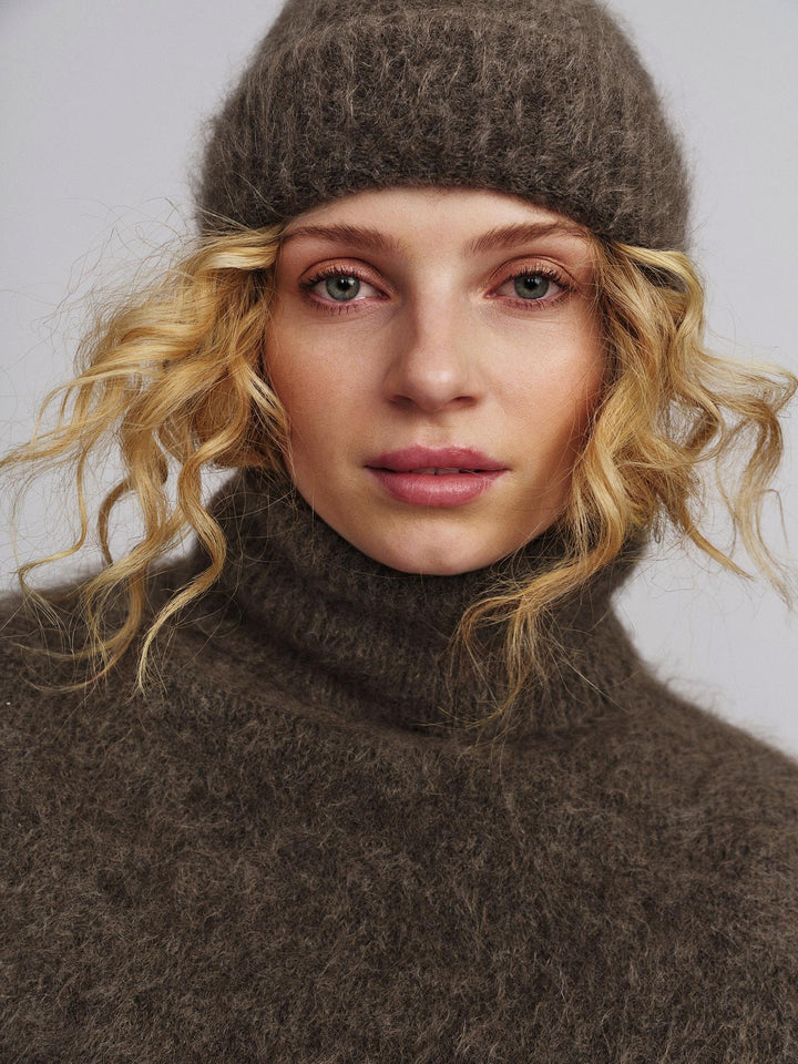Silje Chunky Hat Brown