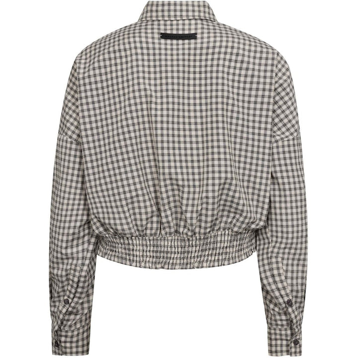 Mimosa Check Smock Shirt Grey Check