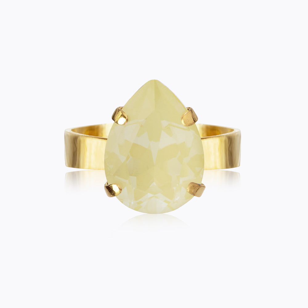 Mini Drop Ring Gold Soft Yellow