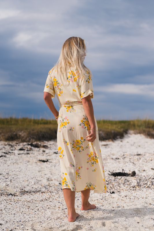 Irene 2/4 Shirt Dress AOP Mimosa Flower