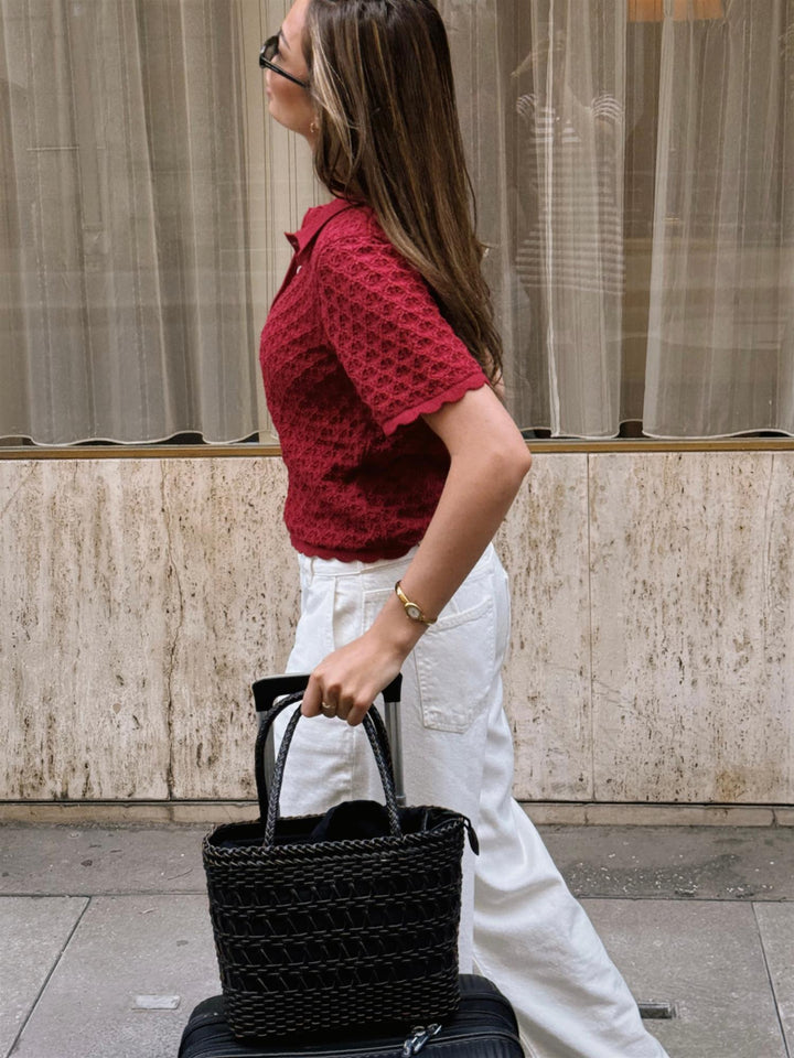Gwen Knit Tee Berry