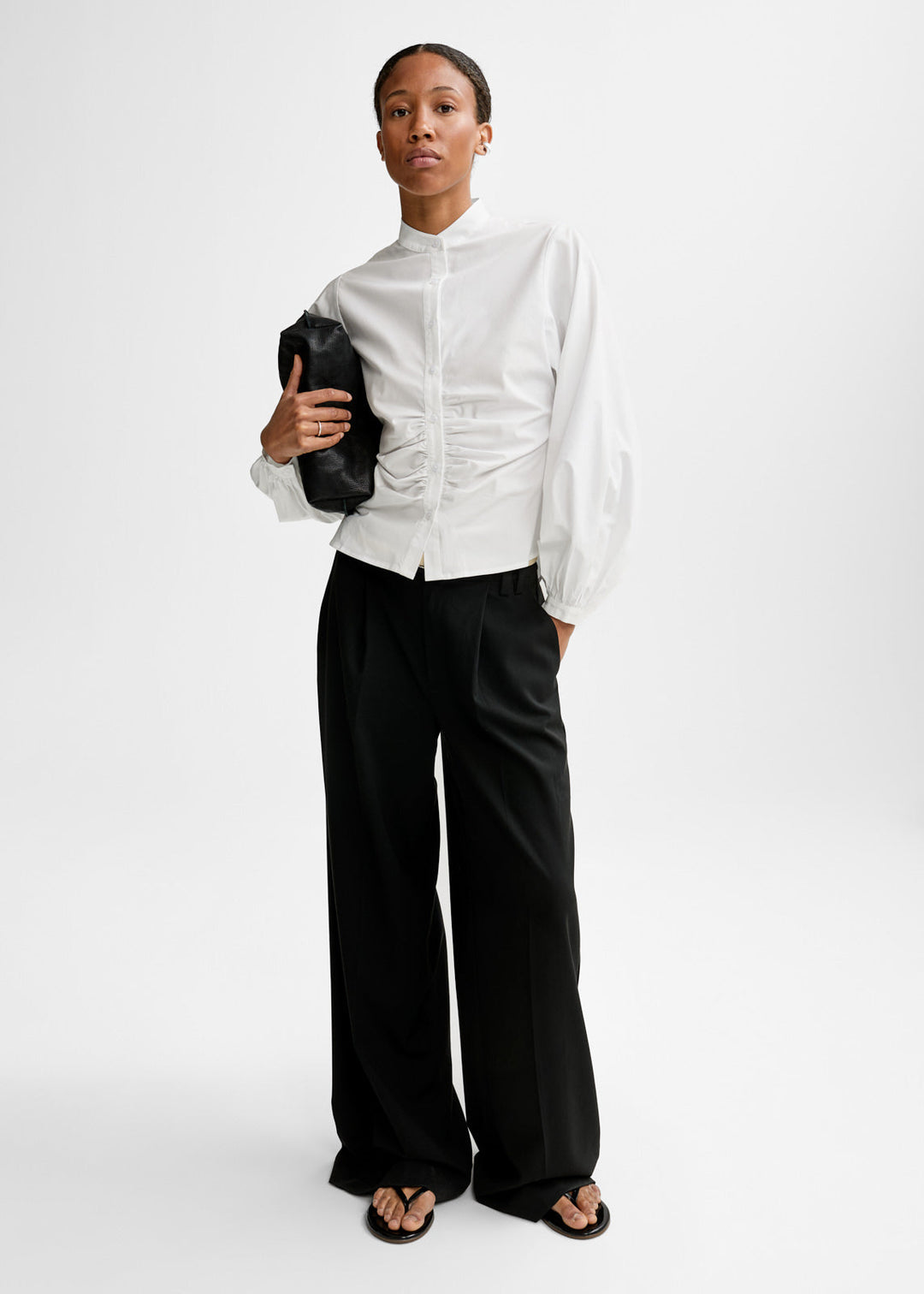 Velora Poplin Shirt White