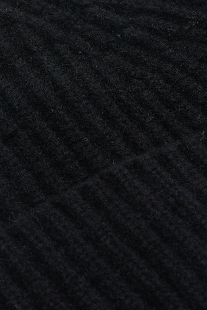Alba Cashmere Beanie Black