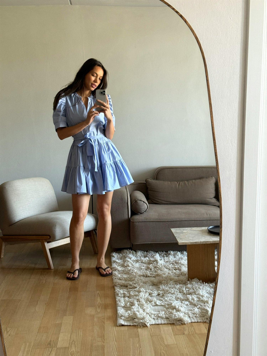 Tabbie Polin Dress Light Blue