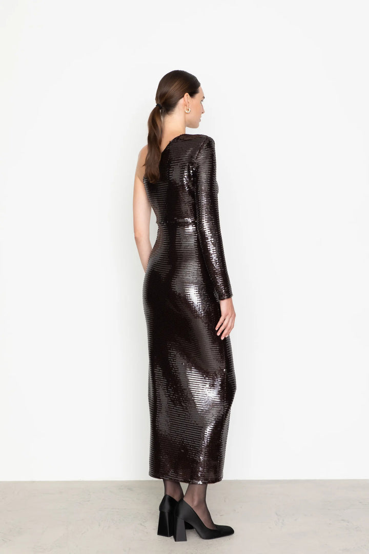 Eos Sequin Dress Bordeaux