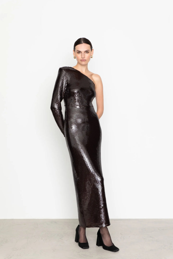 Eos Sequin Dress Bordeaux