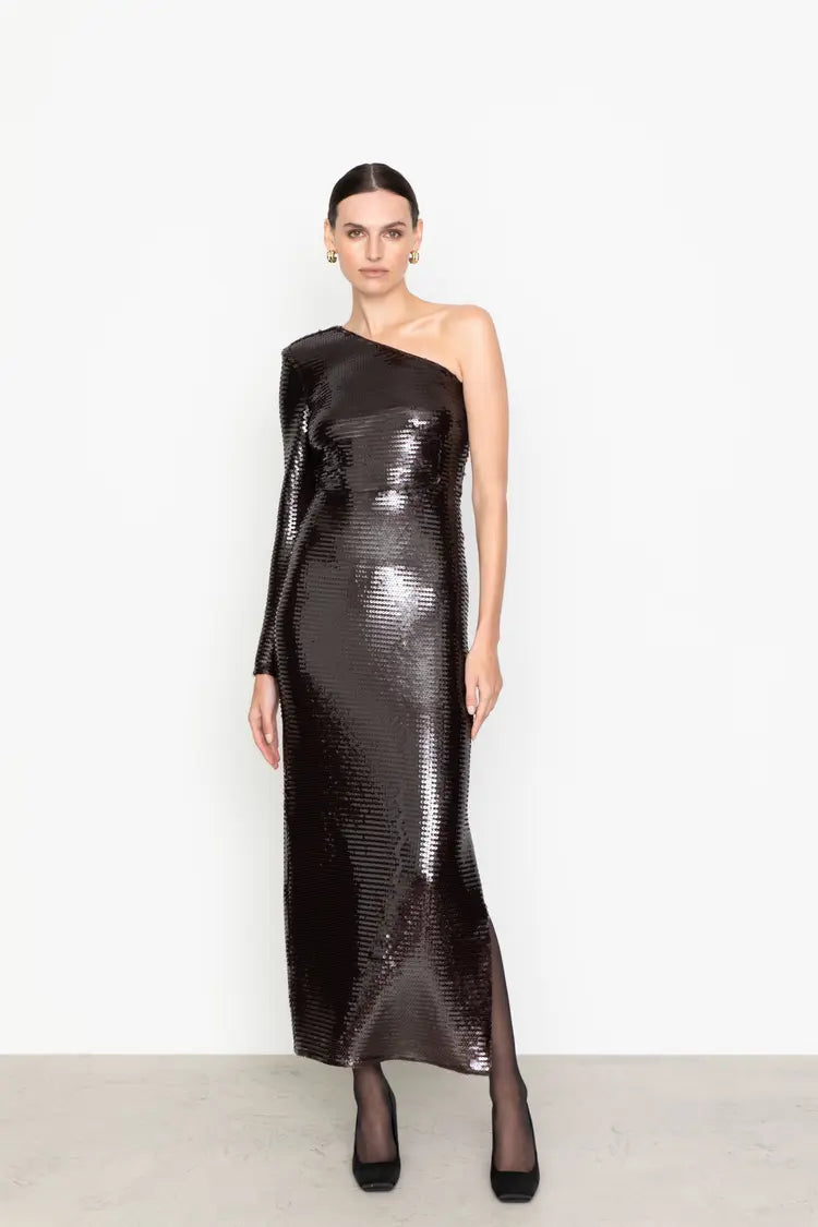 Eos Sequin Dress Bordeaux