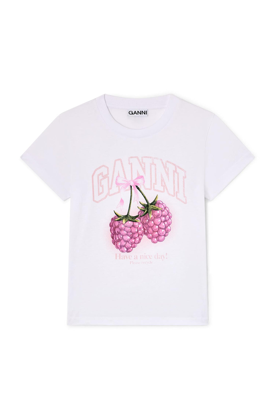 Baby Fit T-shirt Raspberry  Bright White