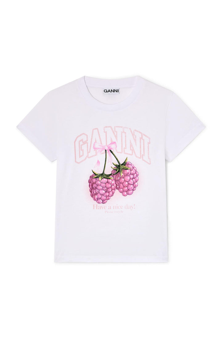 Baby Fit T-shirt Raspberry  Bright White
