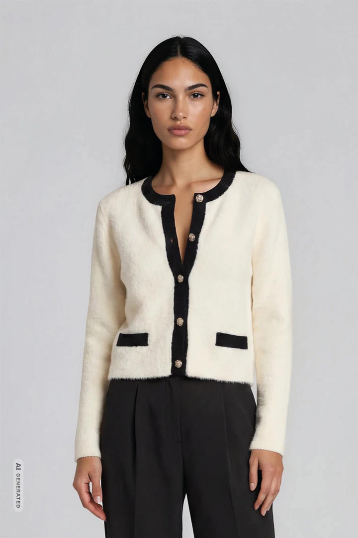 Pompom Fresia Knit Snow White
