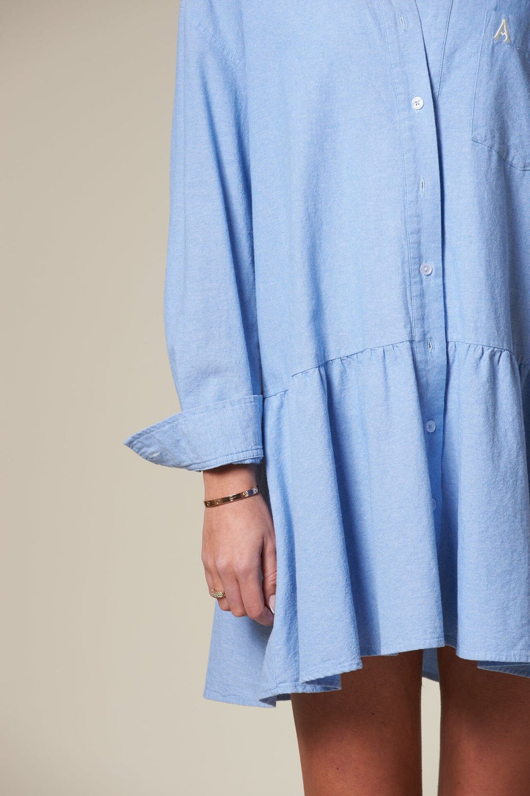 San Remo Chambray Dress Lt Blue