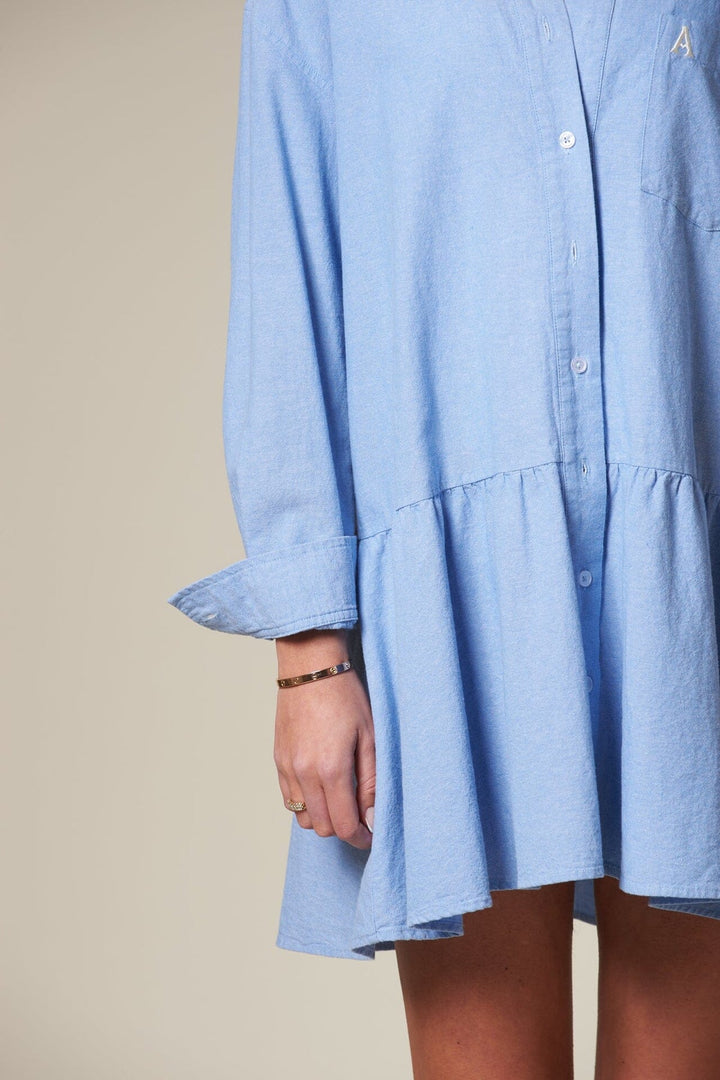 San Remo Chambray Dress Lt Blue