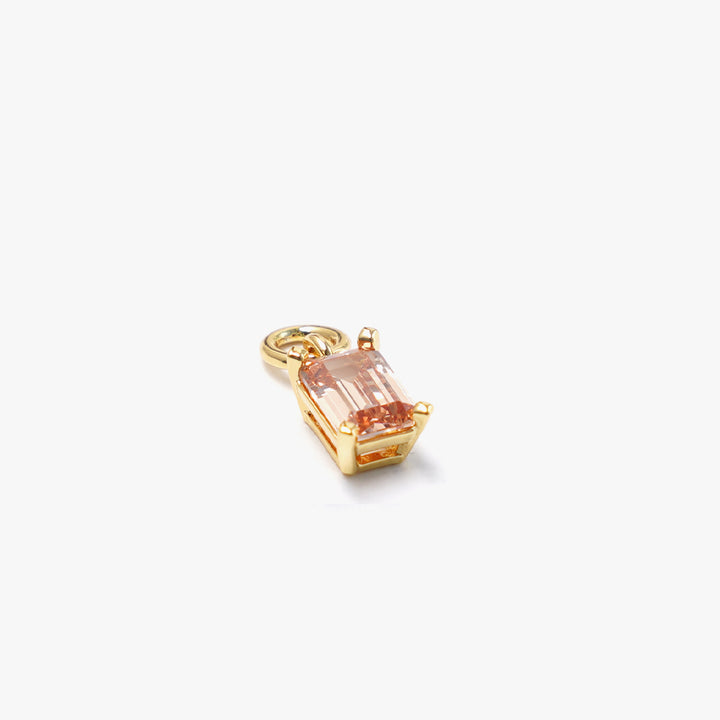 One Stone Pendant Beige Gold