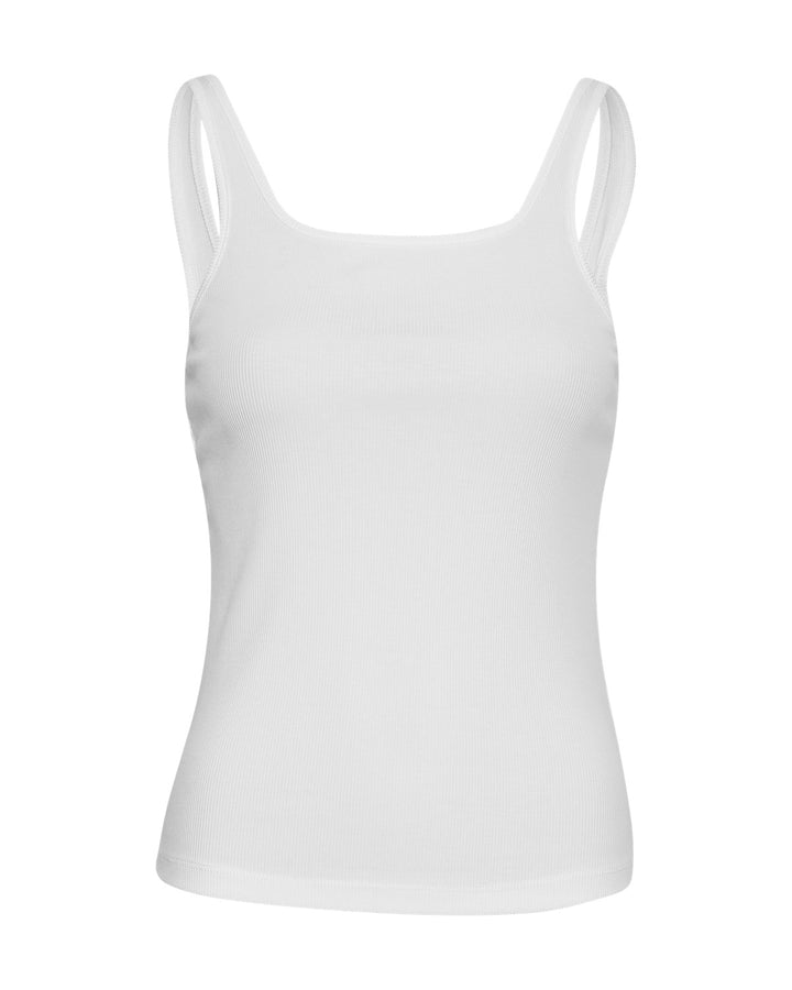 Betrina Rib Top Bright White