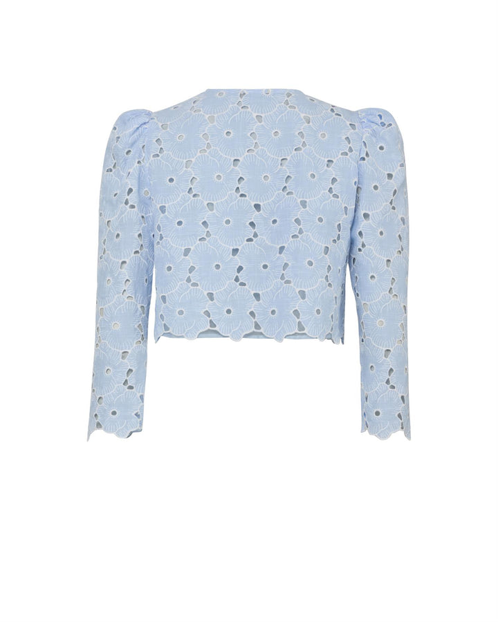 Broderie Anglaise Jacket Light Blue
