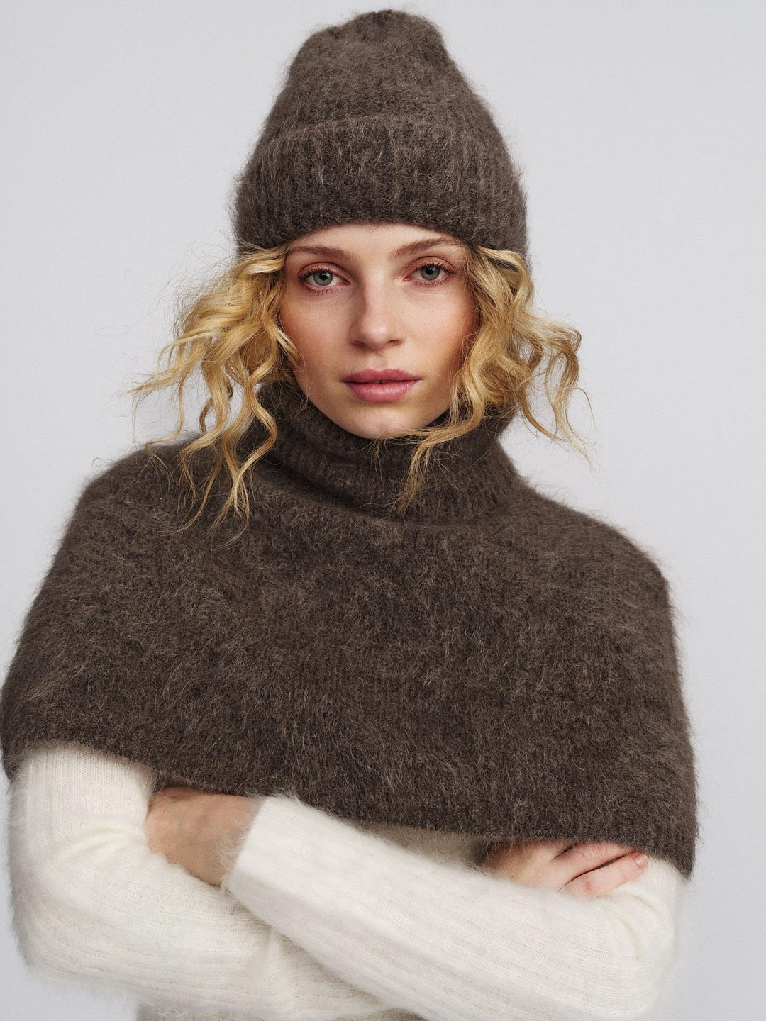Silje Chunky Hat Brown