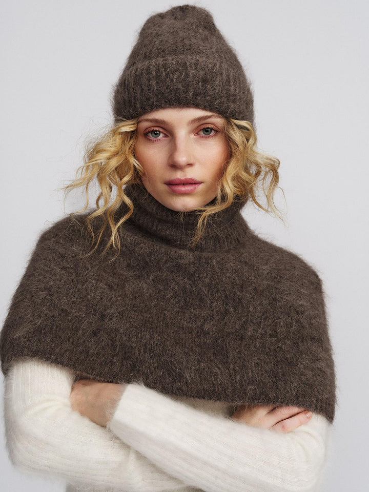 Silje Chunky Hat Brown