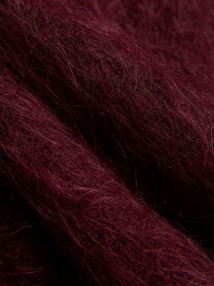 Fredrikke Chunky Cardigan Oxblood