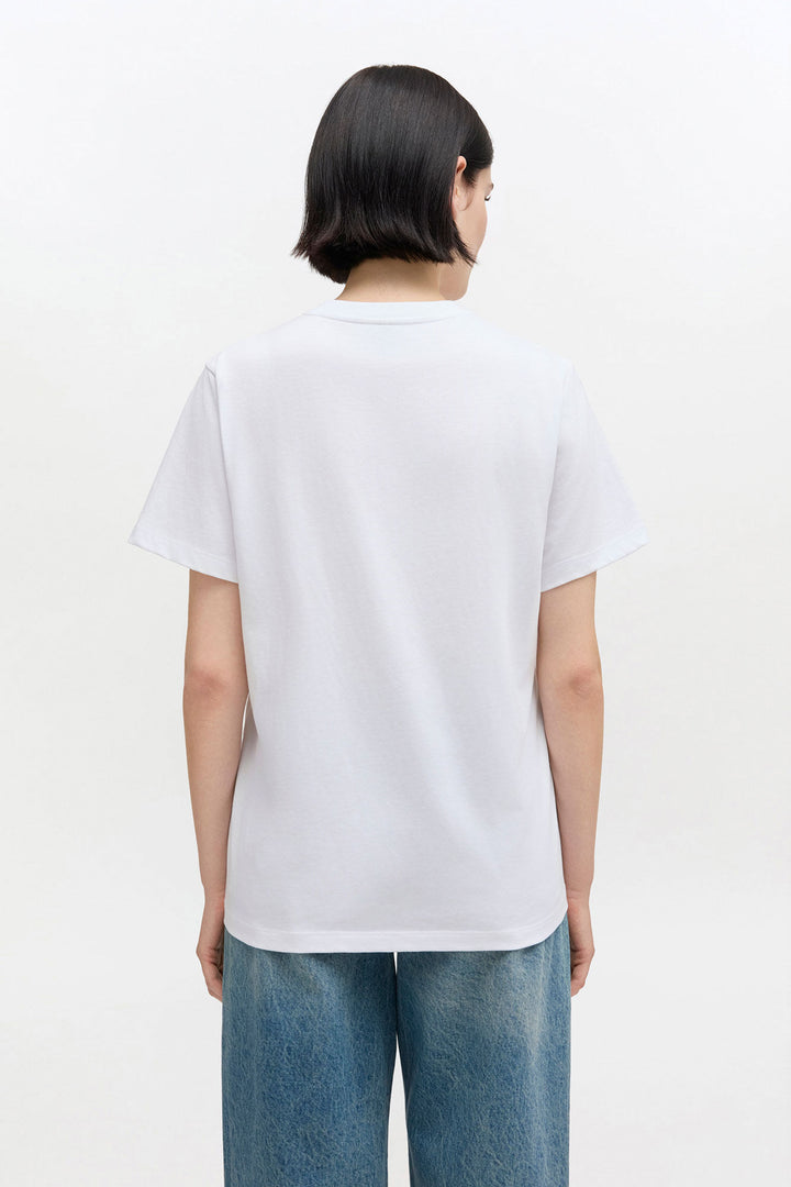 Basic Cotton Jersey T-shirt Bright White