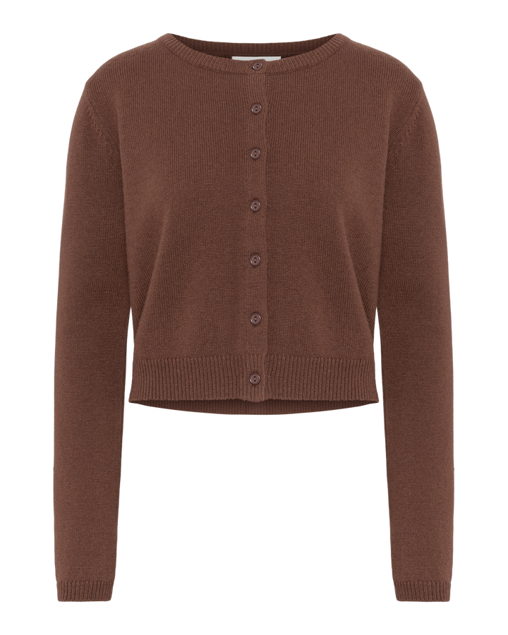 Astrid Cash Cardigan Brown