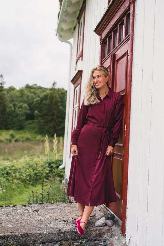 Trine Shirt Dress Choco Truffle