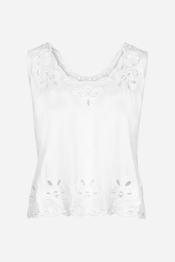 Evie Top White