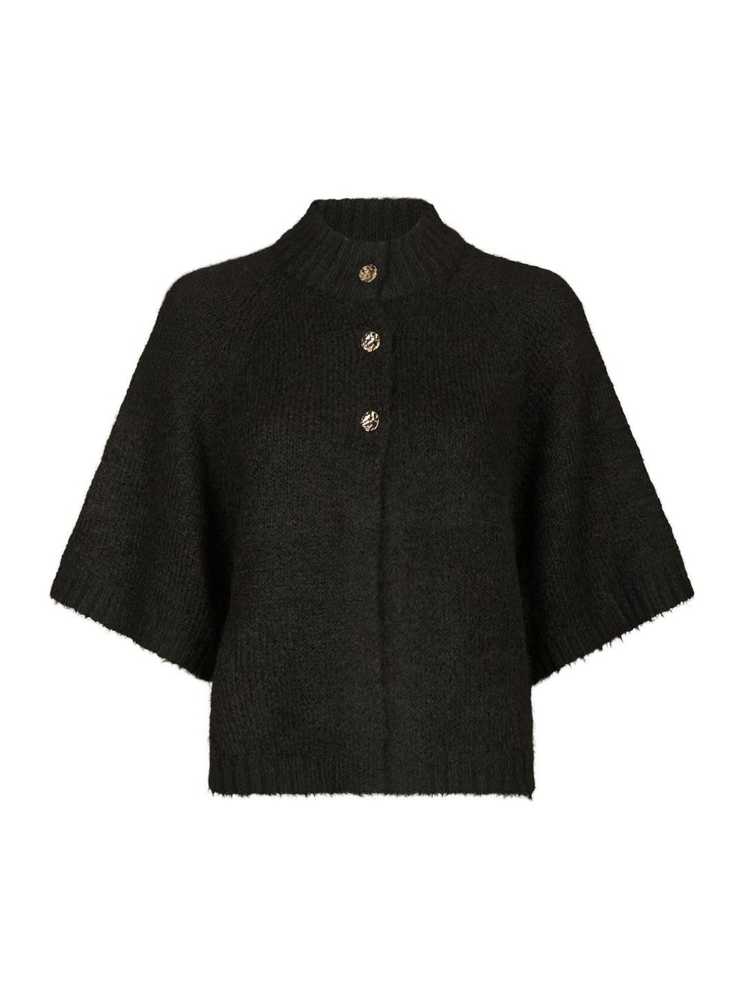 Benuta Fluffy Knit Cardigan Dark Brown