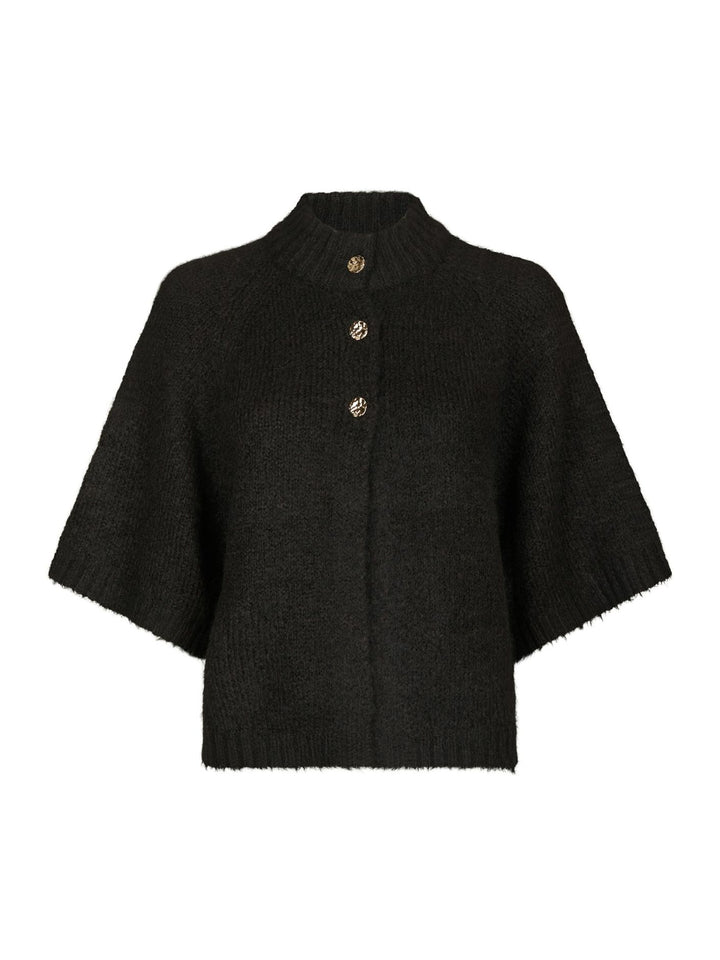 Benuta Fluffy Knit Cardigan Dark Brown