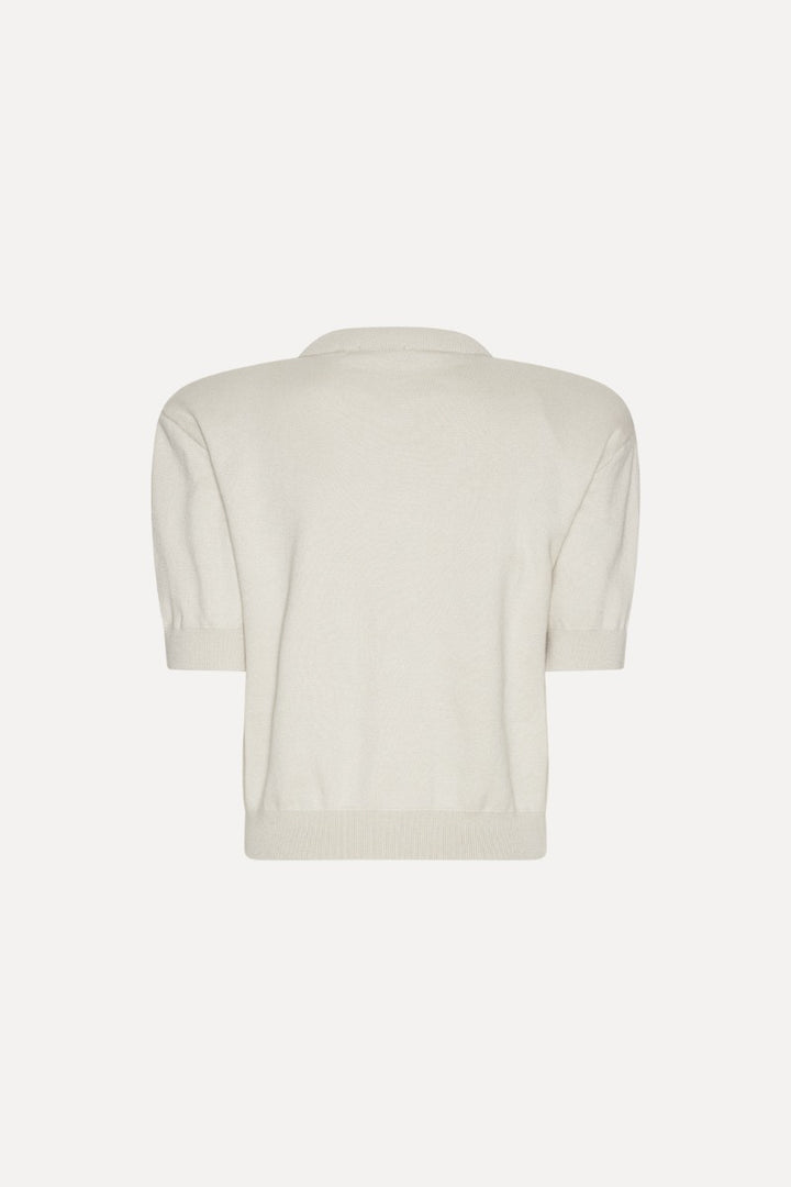 Firm Knit SS Cardigan Wind Chime Grey