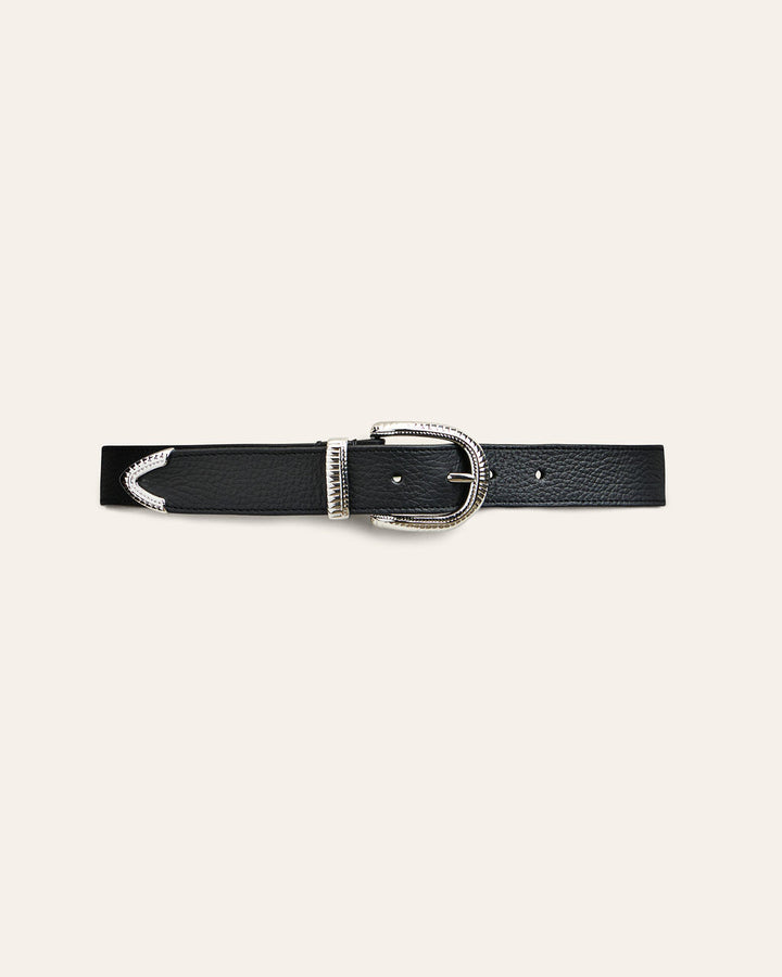 Crubel Belt Black Silver