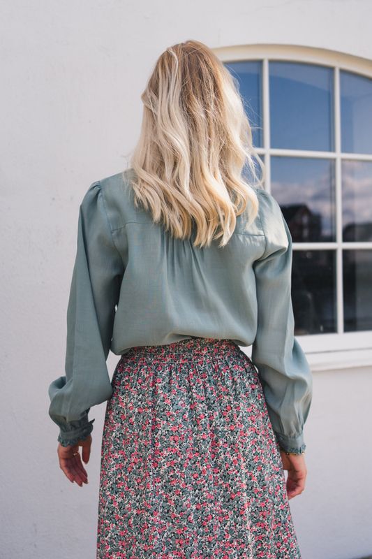 Olivie Shirt Chinois Green