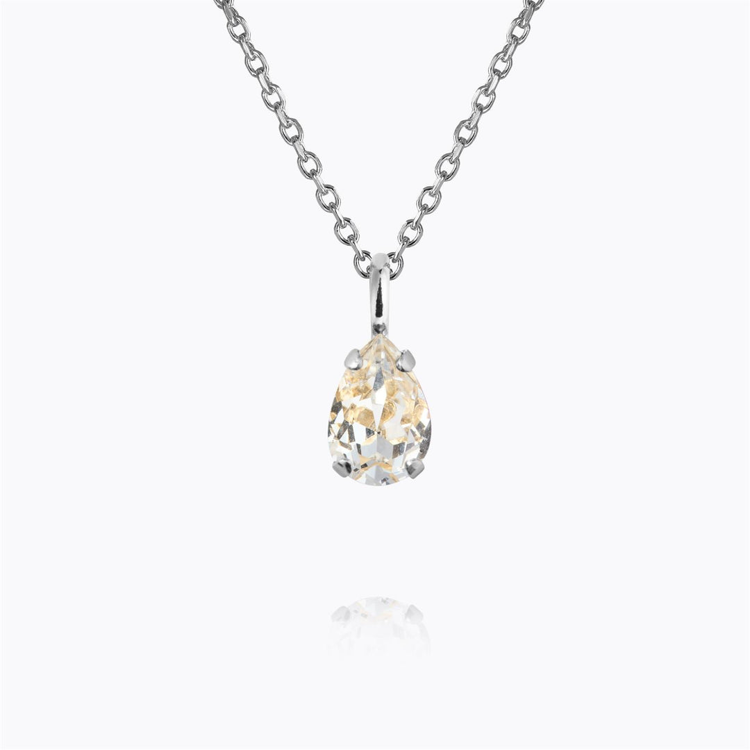 Amelia Necklace Rhodium Crystal