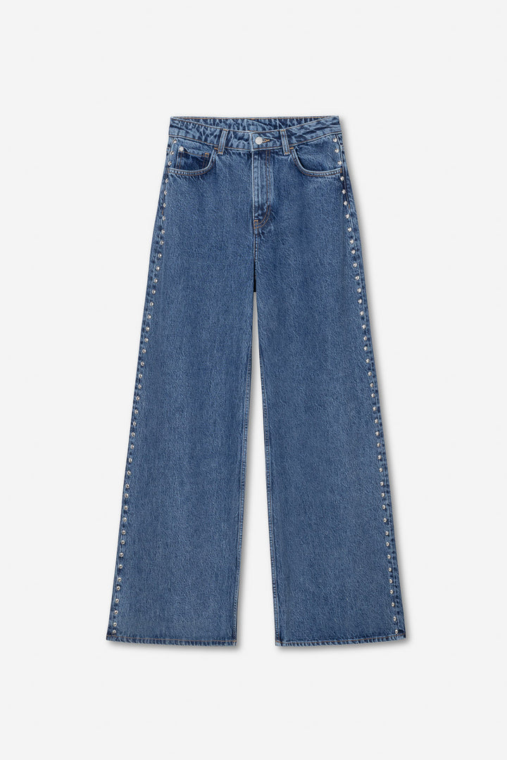 Bailey Studs Washed Dark Blue