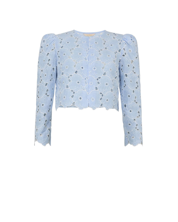 Broderie Anglaise Jacket Light Blue