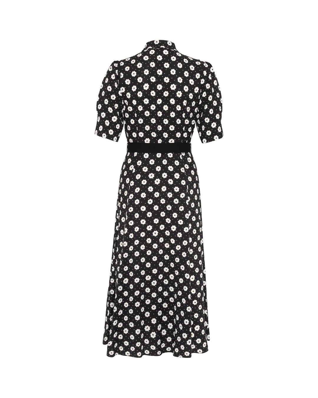 Charlotte Floral Dress Creme Fleur Black