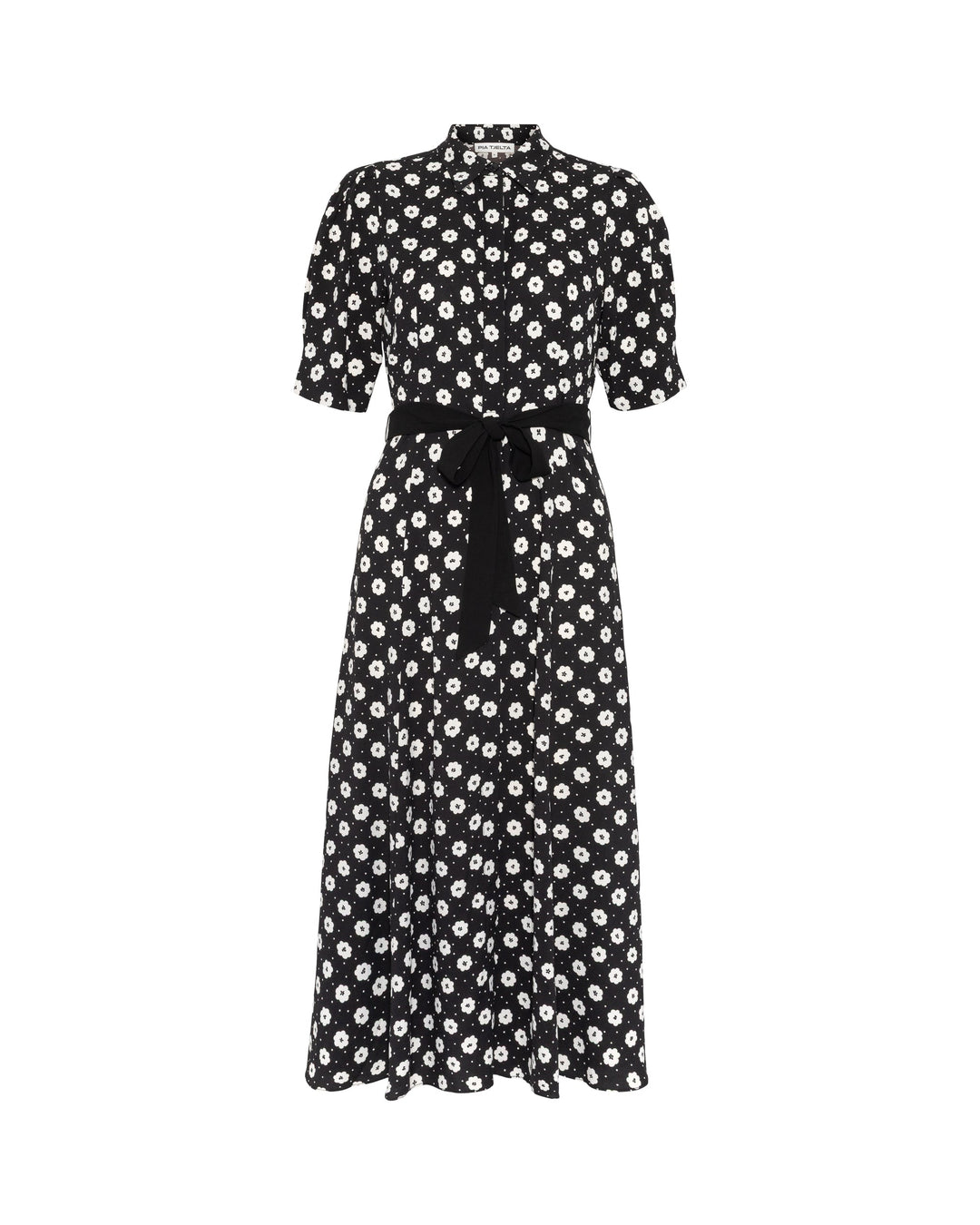 Charlotte Floral Dress Creme Fleur Black